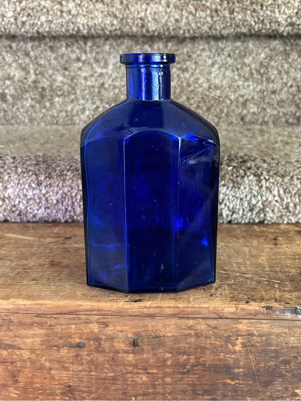 Vintage cobalt blue bottle